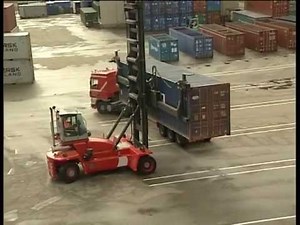 Kalmar DCF100 empty container handler