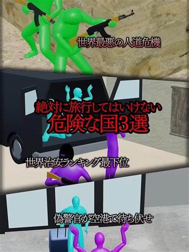 絶対に旅行してはいけない危険な国3選