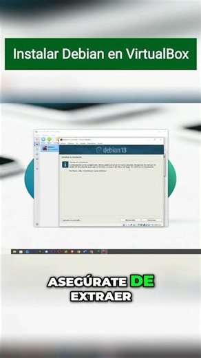 Tutorial rápido: Instalar Debian en VirtualBox #DebianLinux #windows #shorts #tutorial