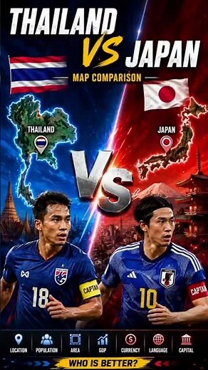 Thailand vs Japan 🇹🇭🇯🇵 | Ultimate Map Comparison | Geography, Population, Economy & Facts