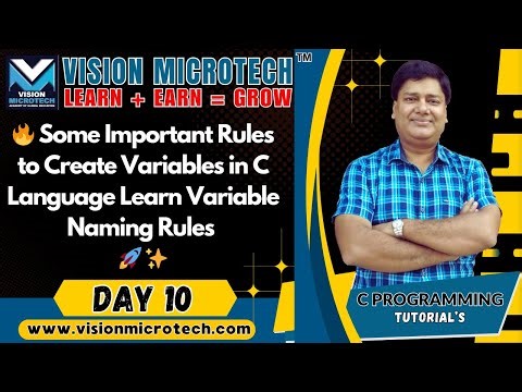 🔥 Some Important Rules to Create Variables in C Language Learn Variable Naming Rules 🚀 ✨