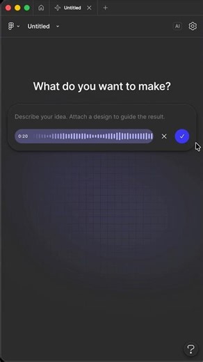 Voice-to-text prompt in Figma Make, you know what to do