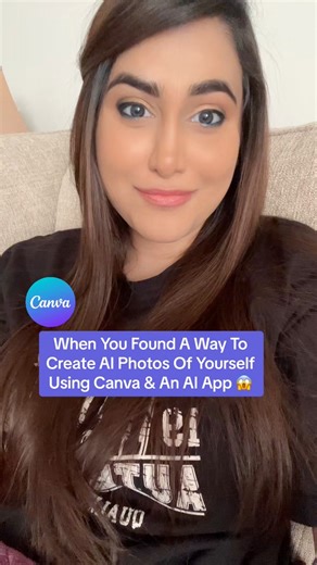 5.9K views · 80 reactions | How To Create AI Photos Of Yourself Using Canva & An AI App! 彩烙 Let Me Know If You Would Like A Tutorial  #canvatutorial #canvahacks #canvatipsandtricks #canvatips | Inuri Munasinghe | Facebook