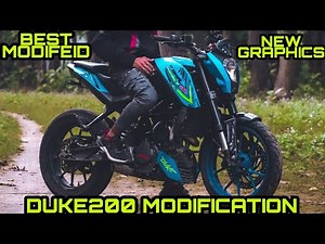 Ktm Duke200 Modification😍❤| Full Blue Matte Wrap💙& Stickers😇 |Only 1In Uttrakhand😍| #ktm