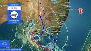 A low-pressure system is bringing showers, patchy rain and isolated thunderstorms to much of the south-east today and tomorrow. Severe thunderstorms with damaging winds are possible for parts of South Australia and Victoria today. Showers, patchy rain and isolated thunderstorms are spreading across much of Tasmania, Vic, south-east SA and southern parts of New South Wales today. This will move into eastern NSW and south-east Queensland on Monday, bringing widespread showers, gusty winds, cooler 