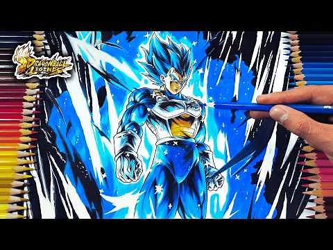 THIS IS HOW TO DRAW VEGETA BLUE EVOLUTION! 🔥 EASY AND DETAILED
