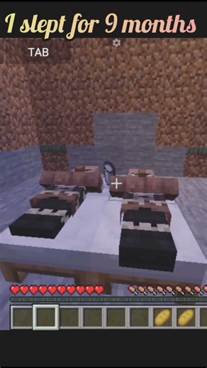 POV: I Slept For 9 Months 😱😂 | Minecraft #shorts