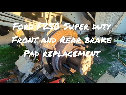 2001 Ford F250 Super duty front & rear brake pad replacement