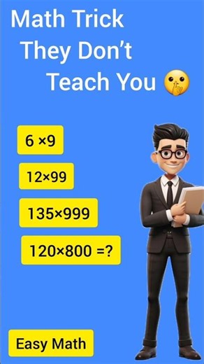 The Easiest Way to Multiply Numbers Fast! 😱 Crazy Simple Math Trick You’ll Love!