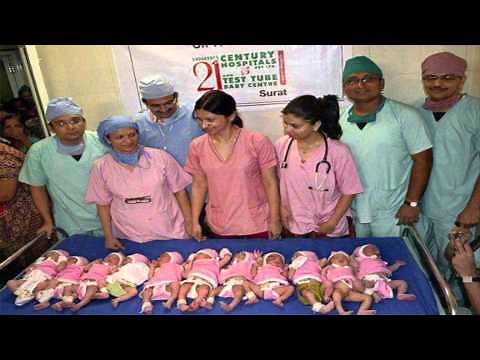 PARTO MULTIPLE DE 11 HIJOS. Record del mundo