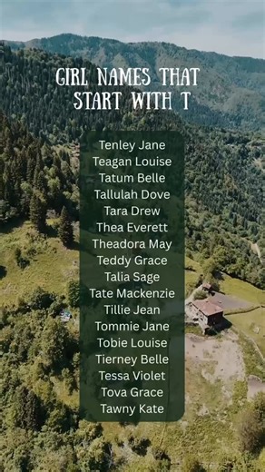 Kemmer Tonne on Instagram: "Girl names that start with T! #girlnames #babynames #babygirlnames #nameideas"