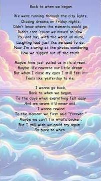 Back to when we began #lyrics #songlyrics #music #shorts
