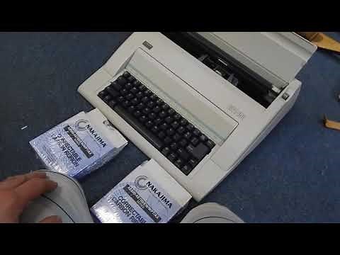 VINTAGE NAKAJIMA ELECTRIC TYPEWRITER WPT 150 & CORRECTABLE CARBON RIBBON EBAY PRODUCT TEST