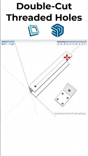 Modeling Double-Cut Threaded Holes In SketchUp