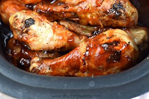Slow Cooker BBQ Chicken Recipe - Shugary Sweets