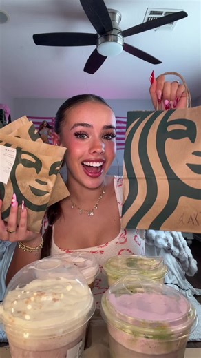 STARBUCKS VALENTINES MENU REVIEW 💌☕️ #brutallyhonestreview #fypシ | starbucks