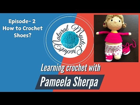 Episode-2 Easy Step-by-Step Tutorial: How to Crochet doll Shoes?
