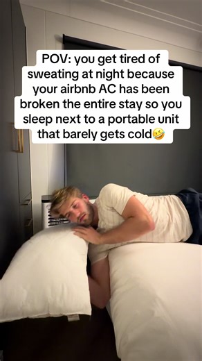 I hate sweating while sleeping🤮