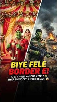 Biye Fele Border E! 😭 Army Hulk Ka Tyag Dekho 🇮🇳 #Shorts
