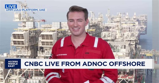 CNBC live from Adnoc offshore oil platform Umm Lulu