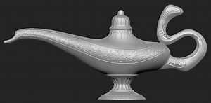 3D Aladdin Magic Lamp: 3D Printer Model (STL File) - Etsy