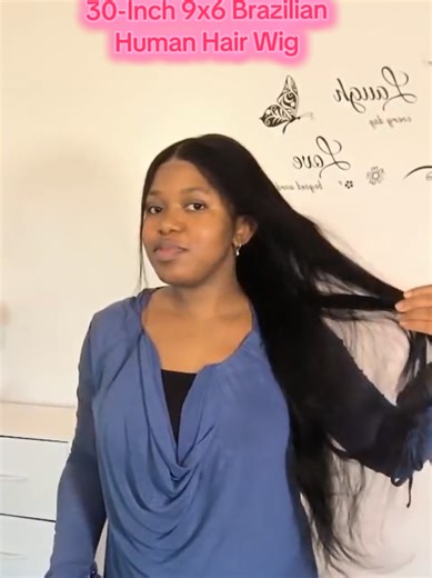 30-Inch 9x6 Brazilian Human Hair Wig by Luvia