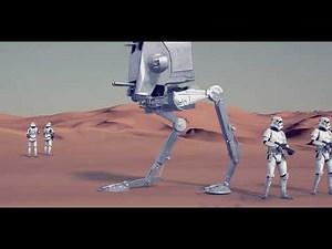 Star Wars ATST Walker scene