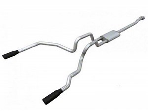 Pypes F-150 Phantom Series Violator Dual Exhaust System - Rear Exit SFT25VB (11-14 5.0L F-150)