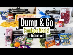 6 RIDICULOUSLY EASY Crockpot Dinners (Only 5 Ingredients!) | Julia Pacheco Recipes