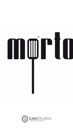 Premium Restaurant Logo Design | MORTON — Spatula Hidden in the O | MORTON #logo #food #art