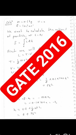 GATE 2016 Physics Classical Mechanics Solutions #gatephysics #gatesolutions #physics #pyq #gate2026