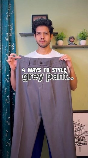 Outfit Idea With Grey Pant👖 #ytshorts #youtubeshorts