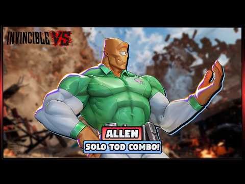 Allen The Alien Solo TOD Combo (100% Damage) 🔥| Invincible VS Beta