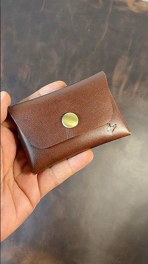 Indian Leather Company’s Stitchless SnapFold Wallet in Dark Brown Latigo leather #minimal #wallet