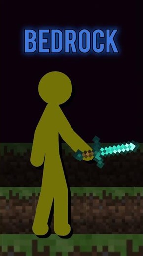 bedrock vs java #minecraft #animation #stickman #gaming