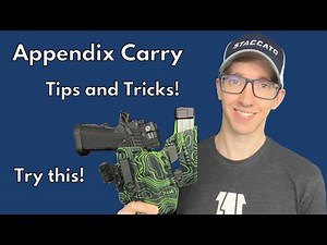 Need HELP with appendix carry? - Try these tips for better comfort and concealment!