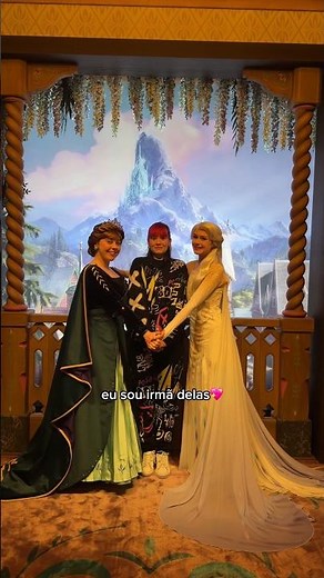 conheci a Elsa e Anna de Frozen