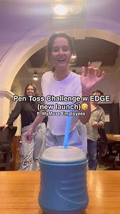 MyMuse | Bedroom Wellness on Instagram: "Turns out Edge isn’t just a stroker—it’s a pen rejector too. 🎯 No matter how hard you aim, this super-soft TPE interior bounces everything right off… unless you really want something to go in. 😉 But hey, the upside is that you get a new office game to ace 😜"