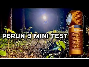 Taking a hike with the Olight Perun 3 mini headlamp premium edition review beam shots