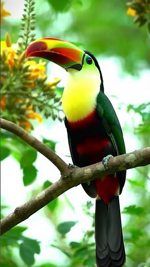 Keel-billed Toucan Bird Sounds in 4K — Hear the Crazy Croak Up Close! #shorts #birdsound #birdsong