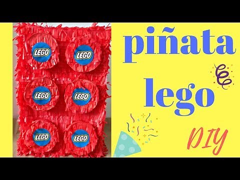 COMO HACER UNA PIÑATA DE LEGO FACIL. DIY