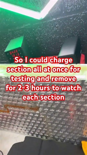Recharging Fixed Section Of Tesla Battery Module at was damaged #teslafiles #evtech #evtechnician