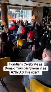 Matt Austin captured the moment a group of Floridians in Washington, D.C., gathered to witness Donald Trump being sworn in as the 47th President of the United States. For more on the Floridians who made the trip to D.C. and their personal stories, click the link ➡️ https://www.clickorlando.com/news/politics/2025/01/09/busloads-of-florida-residents-prep-for-trumps-2nd-inauguration-in-dc/ | News 6 WKMG / ClickOrlando