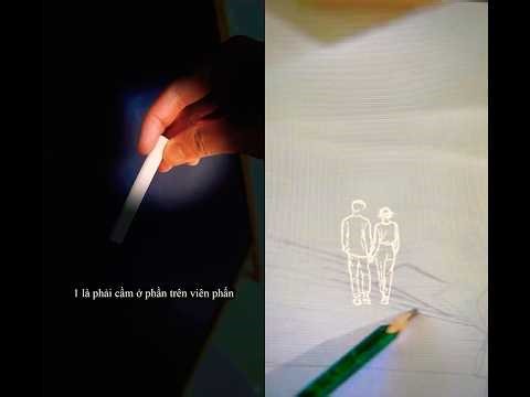 This is how to use chalk to draw a perfect dashed line.