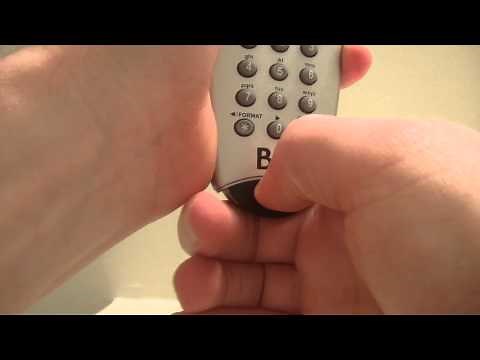 How to change PVR remote from IR to UHF mode