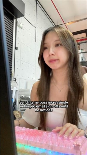 Sending my boss increasingly unhinged email sign offs until he notices 🫣