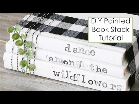 HOW TO MAKE Decorative Book Stacks