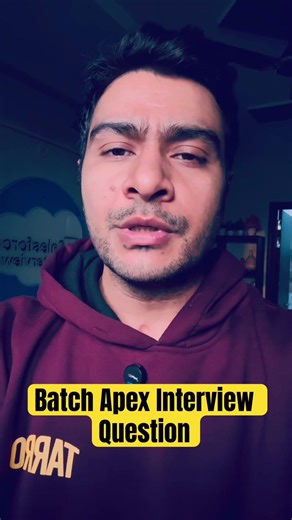 Batch Apex - Salesforce Developer Interview question || salesforce Interview preparation #salesforce