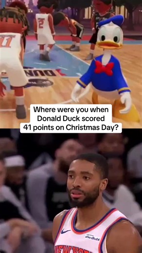 Donald Duck Scores 41 Points on Christmas Day