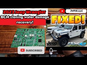 I cloned a used BCM with Autel XP400, 2023 Jeep Wrangler flooded car recovery!